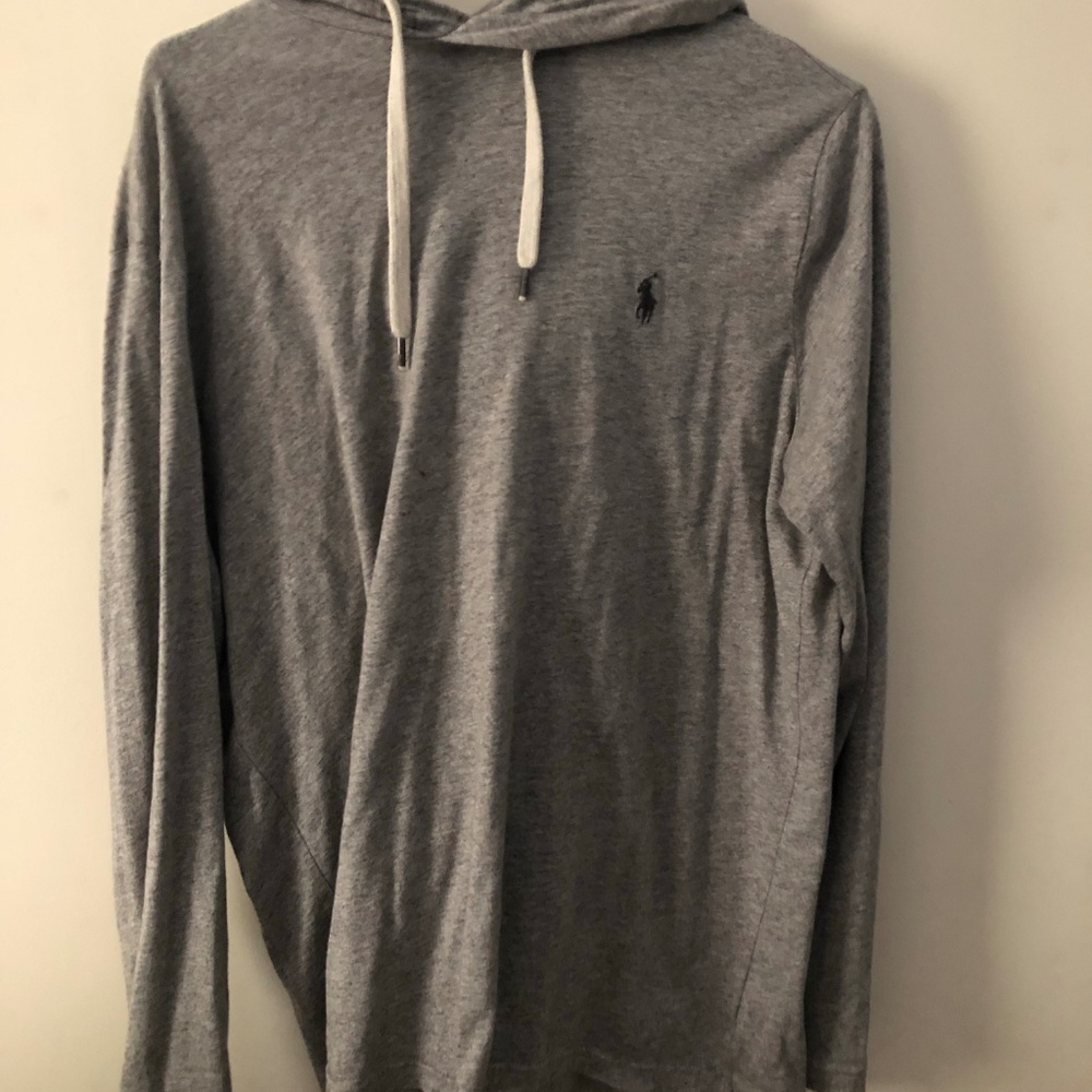 Polo Gray Featherweight Hoodie, Read Description!